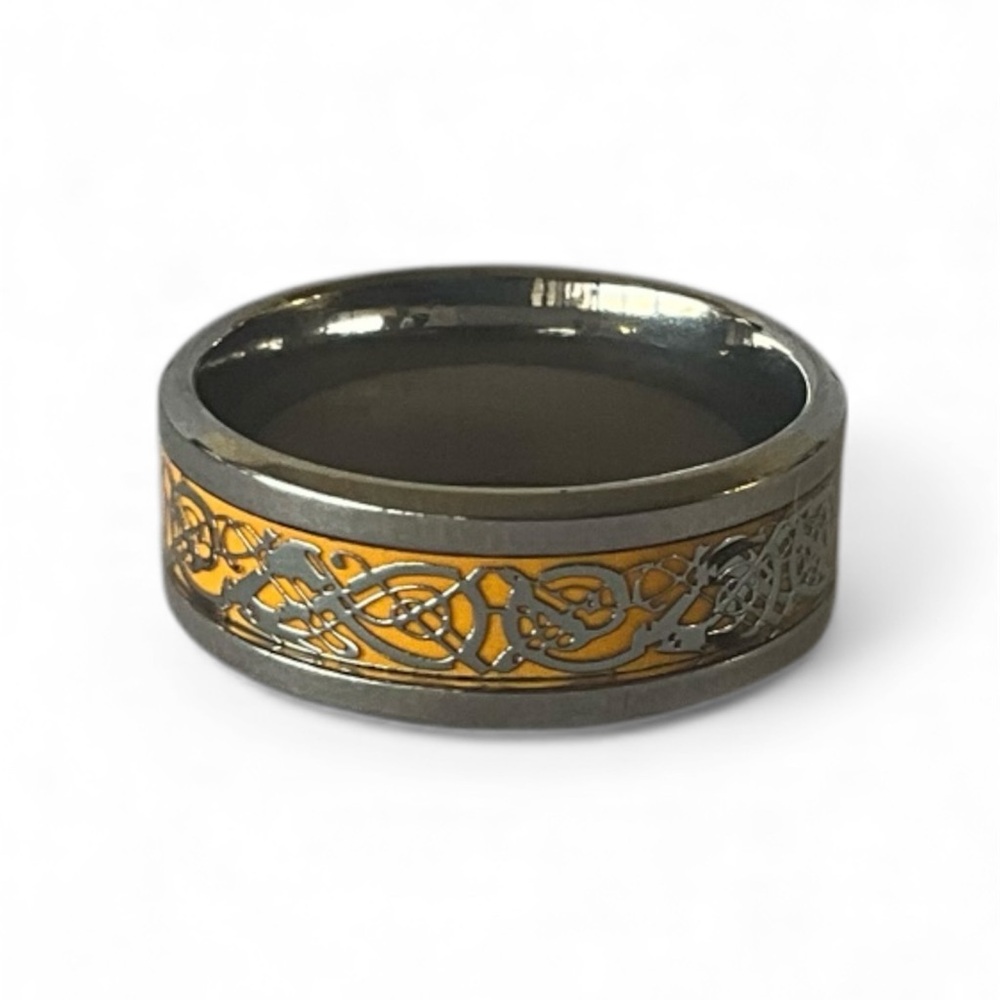 Elegant 316L Surgical Stainless Steel Celtic Women's Ring Band